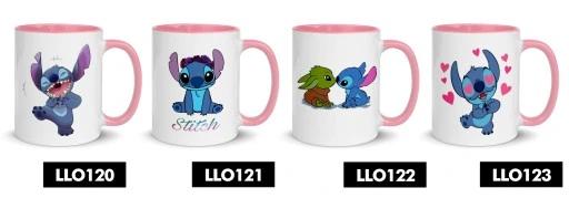Kubek Różowy Na Prezent Dla Fana Lilo Stich Wzory + Opakowanie Gratis
