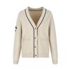 Soup Contrast Point Wappen Knit Cardigan (Sa3Gd80)