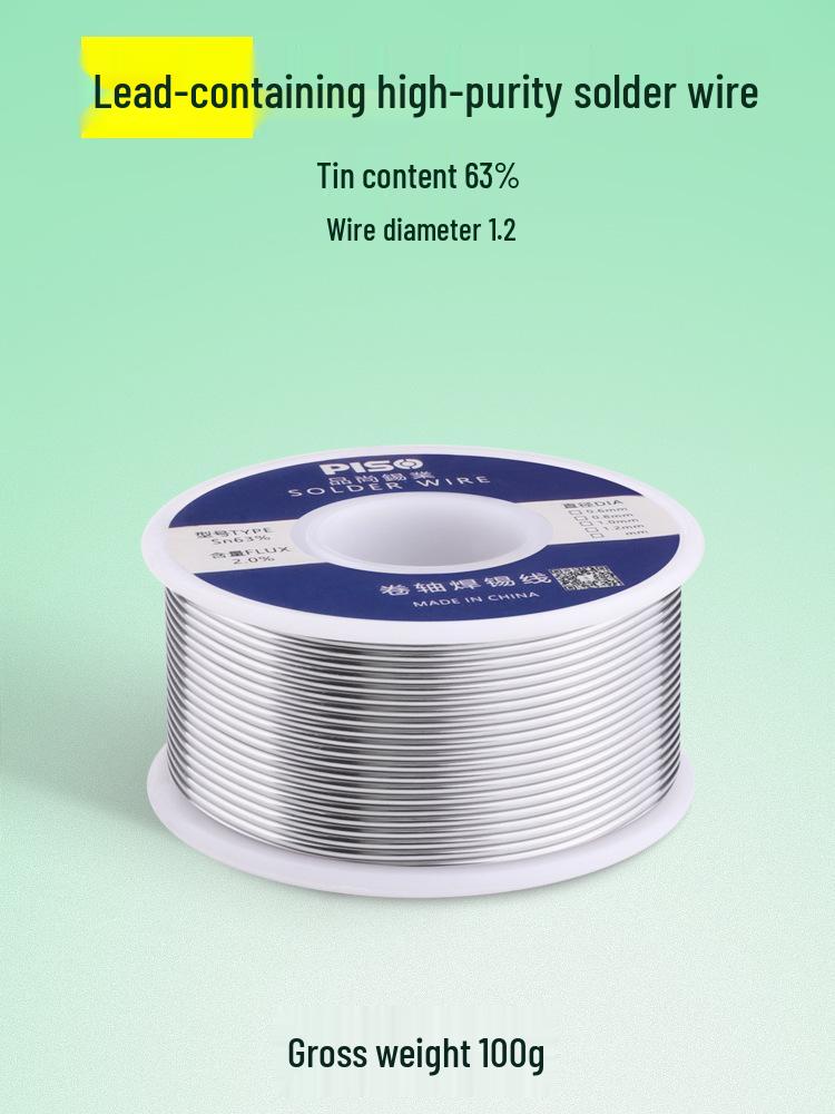 Nagy tisztaságú, alacsony hőmérsékletű forraszhuzal gyantával - Ideális háztartási használatra