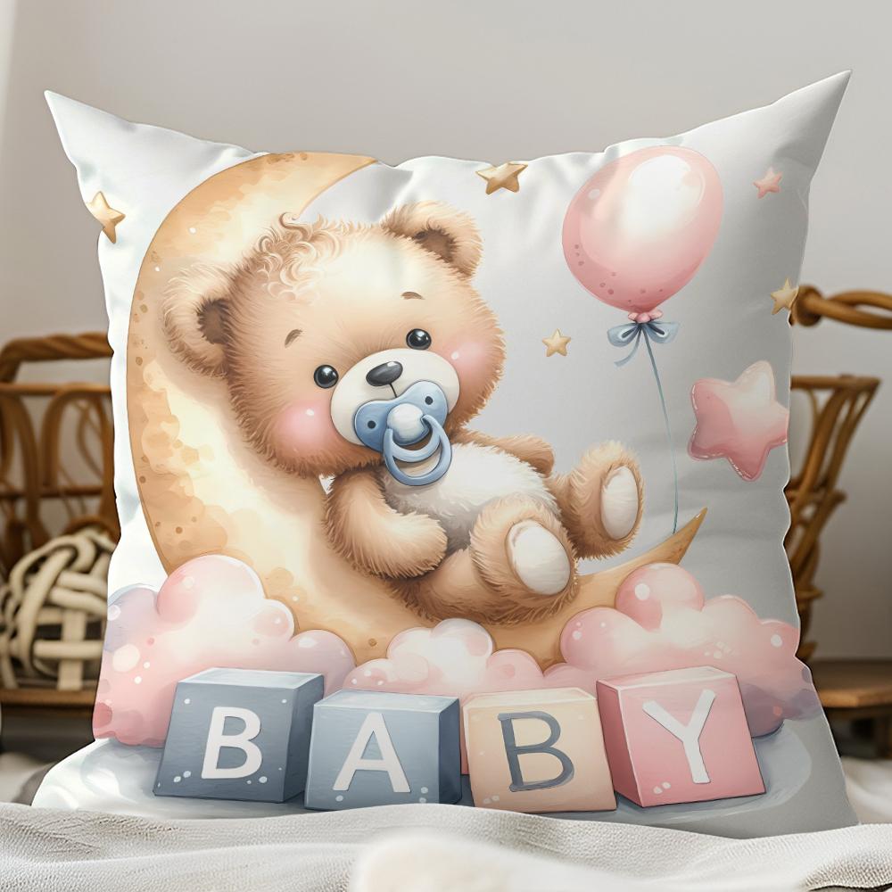 Sweet Dream Bear BABY Pillowcases · Essential for Cozy Nursery DecorLiving Room Sofa Cushion Cover, Bedroom Room Decoration