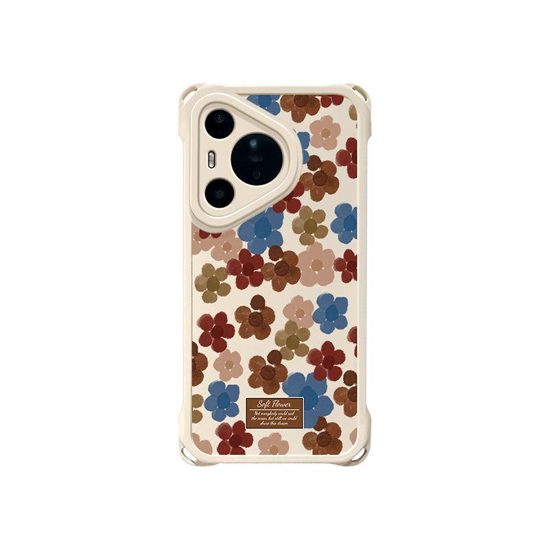 Applicable to Huawei pura mobile phone case all-inclusive anti-drop HUAWEIpurapro couple retro oil painting flower