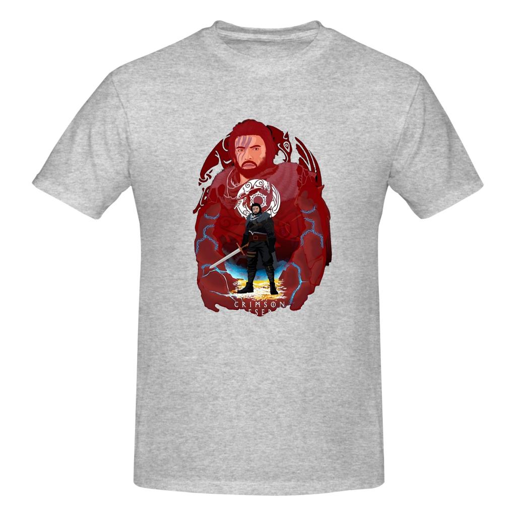 Piece Viking Style Fantasy Novelty Cotton TShirt Crimson Desert RPG Tops Tees For Unisex