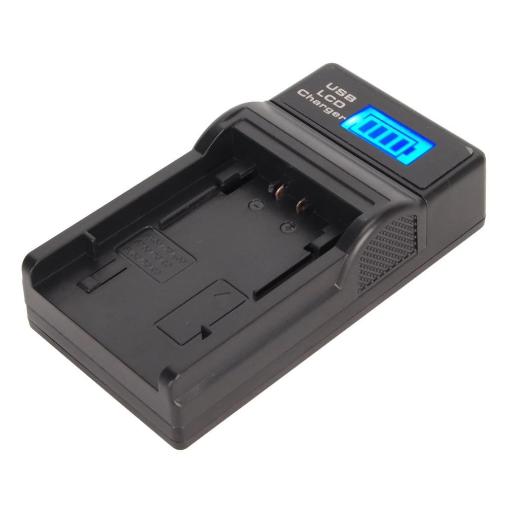 USB Camera Battery Charger Single Battery Charger with Power Display for NP FV FH70 FP for VG30 CX610E CX680 PJ820E 5V