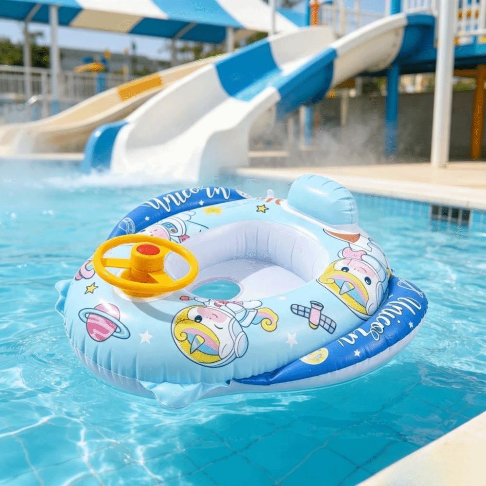 with Seat Swimming Float Cartoon Design Inflatable Swimming Ring Swimming Ring  Outdoor Pool