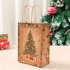 Sac à main en papier Kraft de Noël Décoration de Fête Joyeux Noël 2025 Noël Père Noël Sacs Cadeaux Navidad Natal Nouvel An Cadeau 2026