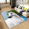 3D Animal Pentium Horse Area Rug,Carpet Rug for Living Room Children's Room Decoration,Kids Play Crawling Non-slip Floor Mat