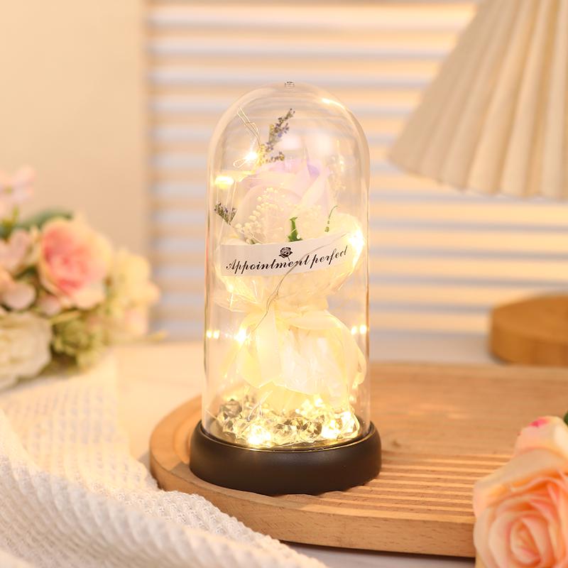 Rose Bouquet Night Light – Ideal Birthday Gift for Women, Friends, or Classmates