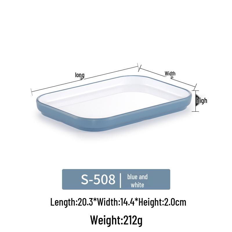 Melamine Rectangular Plastic Tray for Hot Pot & Sushi