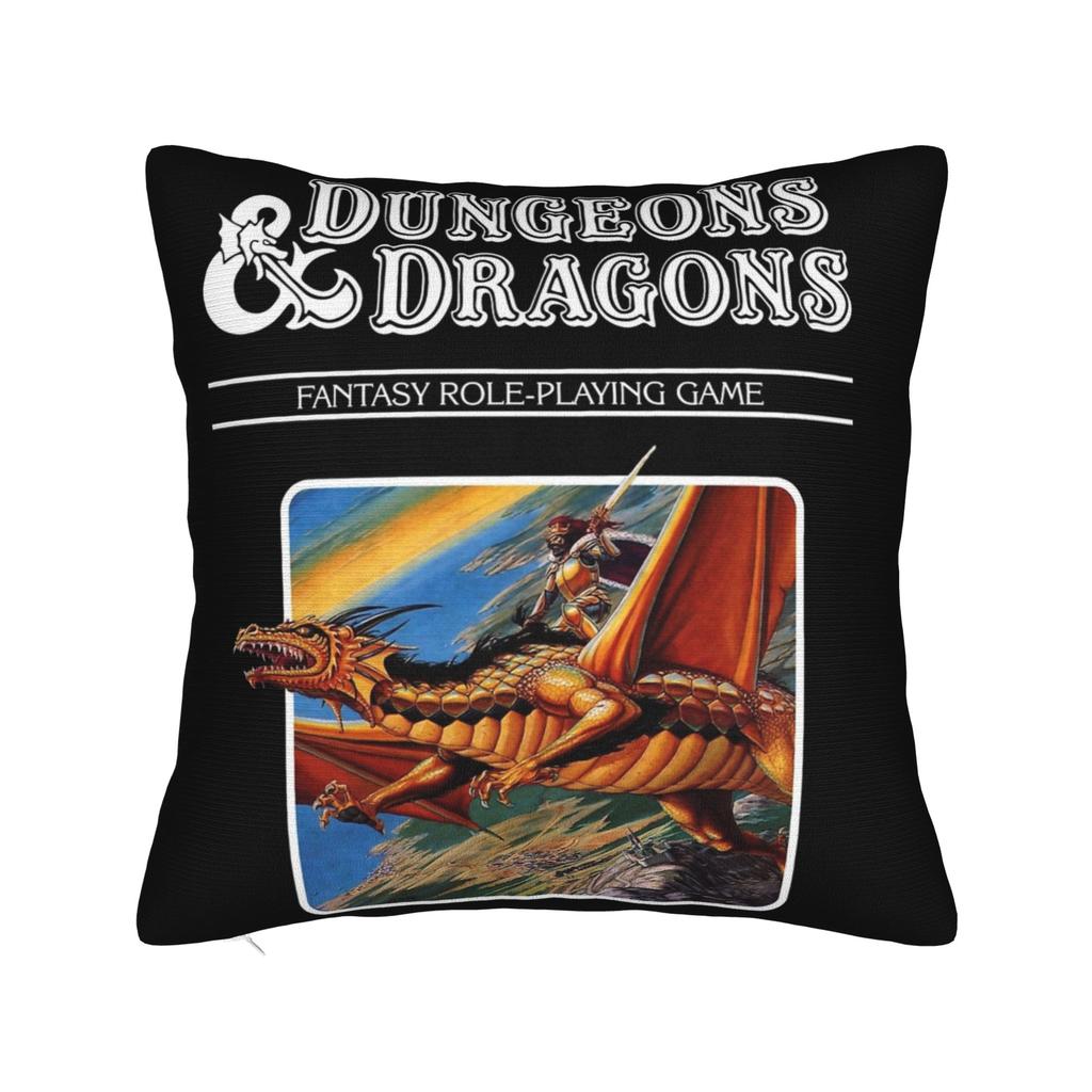 Dungeon Master Dice Dragon Pillowcase Soft Polyester Cushion Cover Decor DnD Throw Pillow Case Cover Home Dropshipping 40*40cm