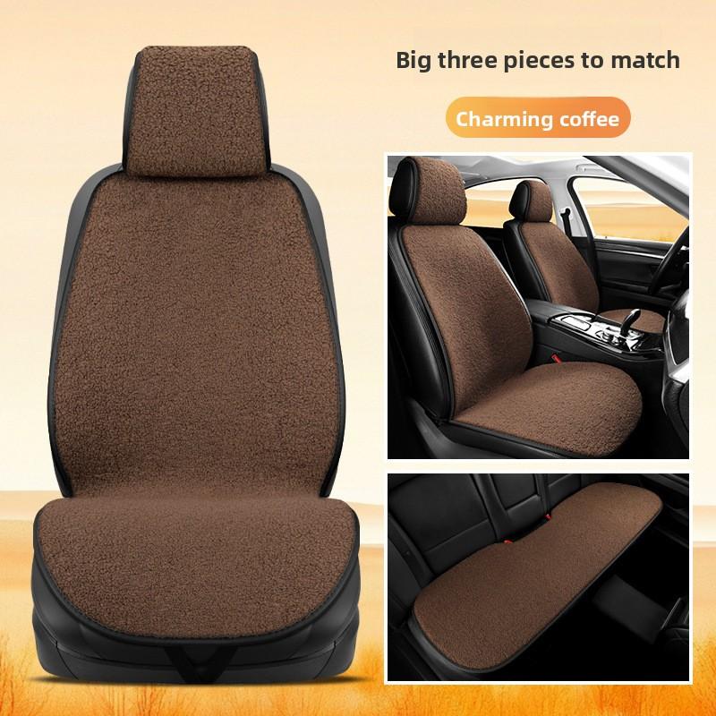 Universal Car Seat Cover Short Plush Warm Breathable Seat Cover High Quality Comfortable Warm Winter Car Seat Cushion