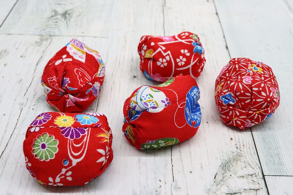 Set of 12 Traditional Beanbag Toys Commercial Japanese-made (for Use)