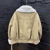 Rex rabbit fur collar fur goose down jacket Parker winter new fur integrated loose short coat women