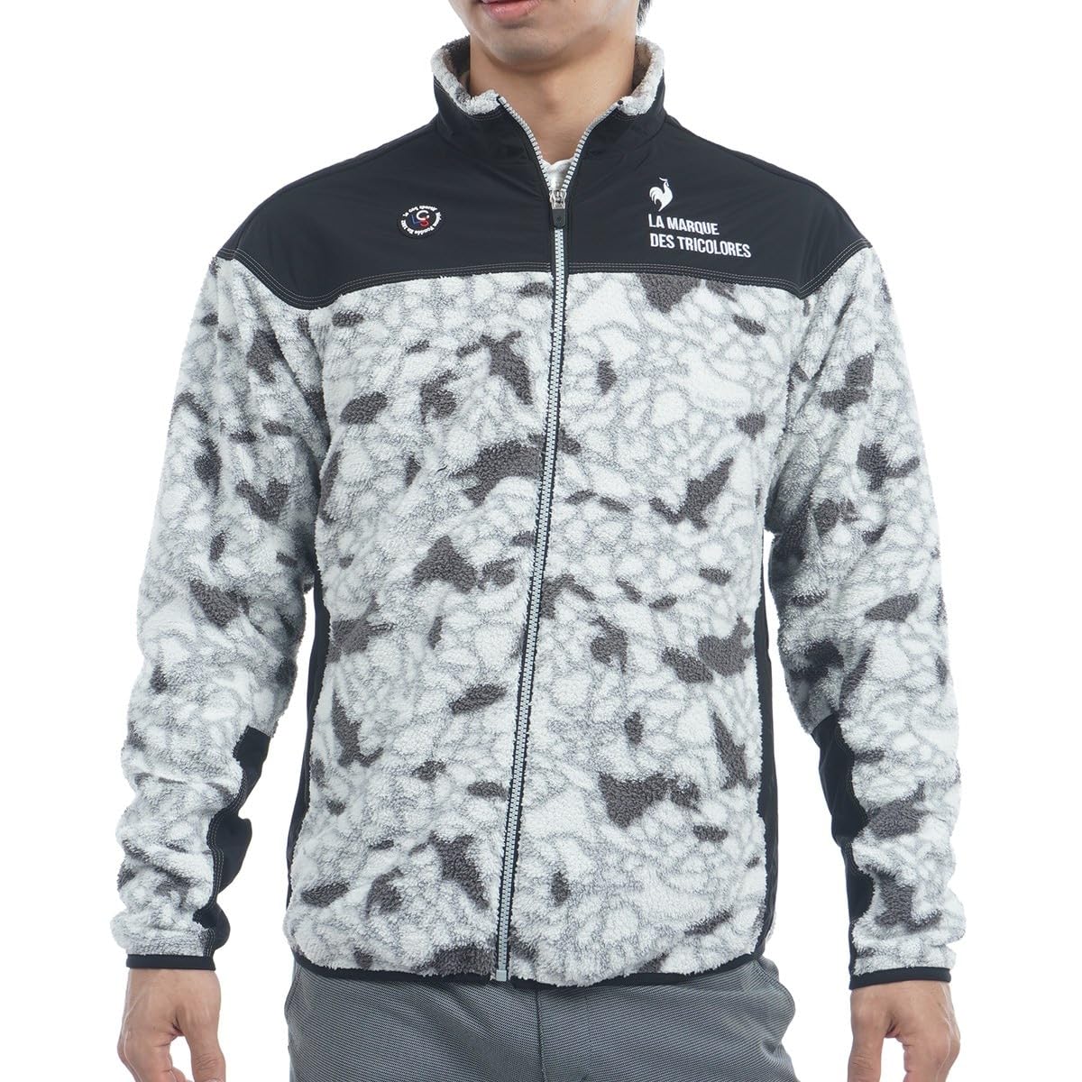 

Coq Sportif Cut and Sew Printed Boa Blouson Fluffy Stylish Golf LG4FSW53M GY00 [Le Golf] [Stretch Forcer] Мужская (Серый)