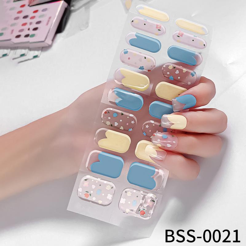 Gel Manicure Stickers Semi-cured Nail Stickers Manicure Stickers