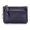 DAXTE Mini Leather Zipper Coin and Card Pouch