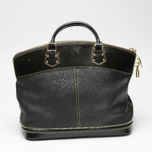 LOUIS VUITTON Suhari Lockit PM Handbag Goat leather Noir unisex M91888 Used