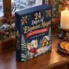 Collectible Holiday Ornaments Black Horse & Elephant Advent Calendar, 24 Acrylic 2D Festive Home Decorations Ornament Set, Christmas Tree Hanging