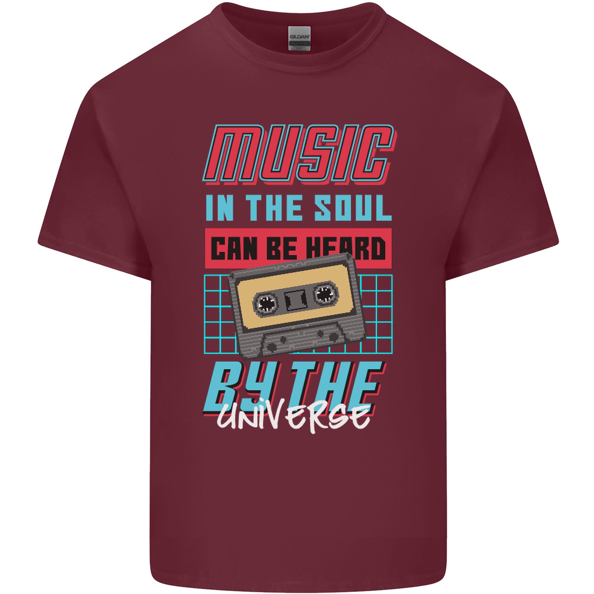 Music in the Soul Heard by the Universe Unisexs Light Cotton TShirt S