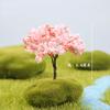 Siawadeky Set of 20 Cherry Blossom Trees for Dioramas, Model Trains, Miniature Cherry Blossoms, Simulation Trees, Mini Fake Trees, Garden Accessories,