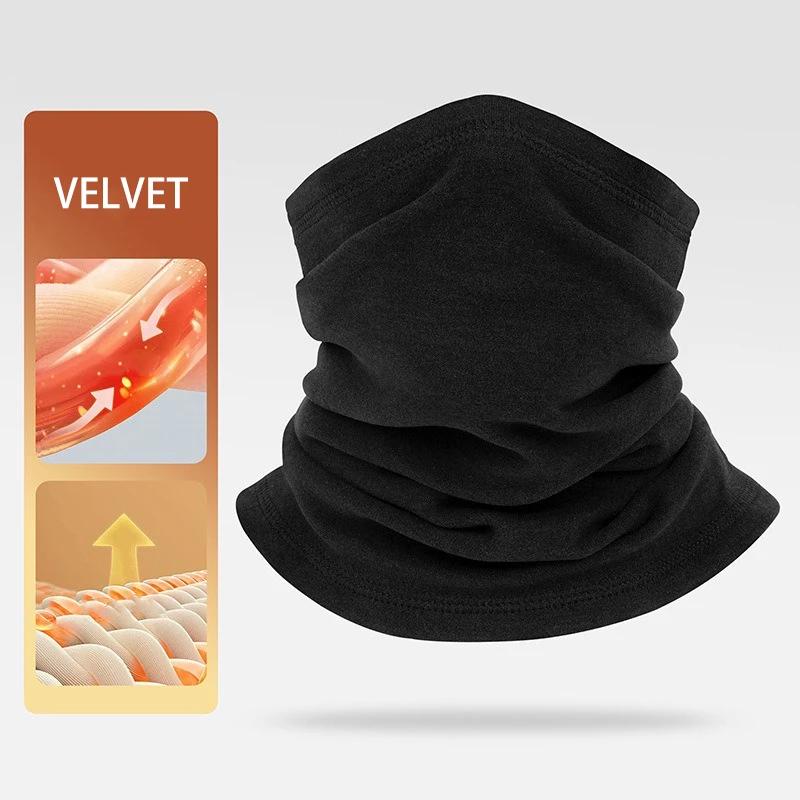 Winter Warm Face Mask Windproof Thickened Velvet Face Scarf Men Women Breathable Elastic Outdoor Cycling Ski Neck Cover Mask