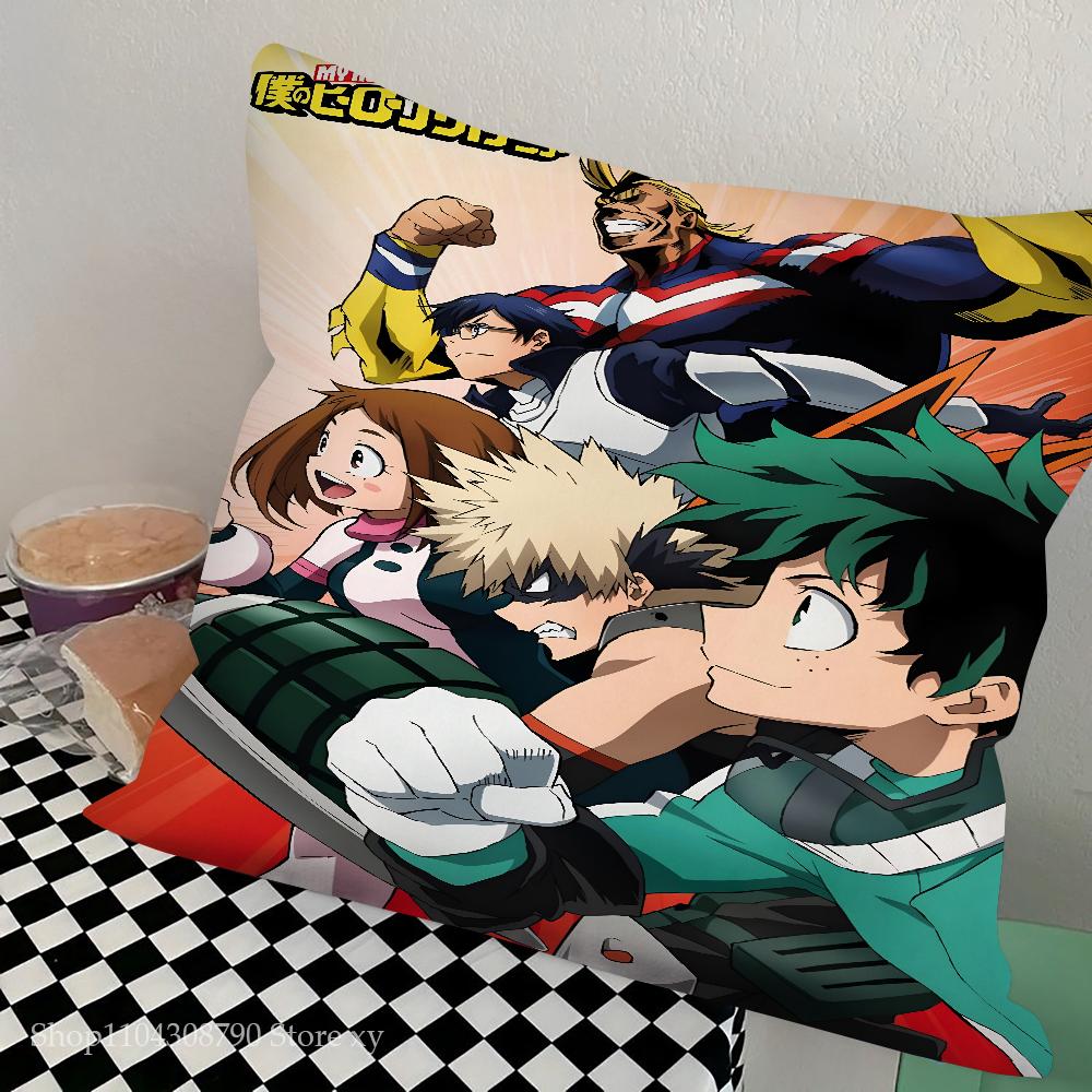 Anime My Hero Academia Pillow Case Square Pillow Bedroom Sofa Leisure Comfort Cushion Car Living Room Home Decoration