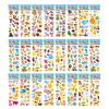 10 Sheets Kids Stickers Cartoon Animal Puffy Sticker Birthday Christmas New Year Gift for Girl Boy Cartoon Scrapbooking Stickers
