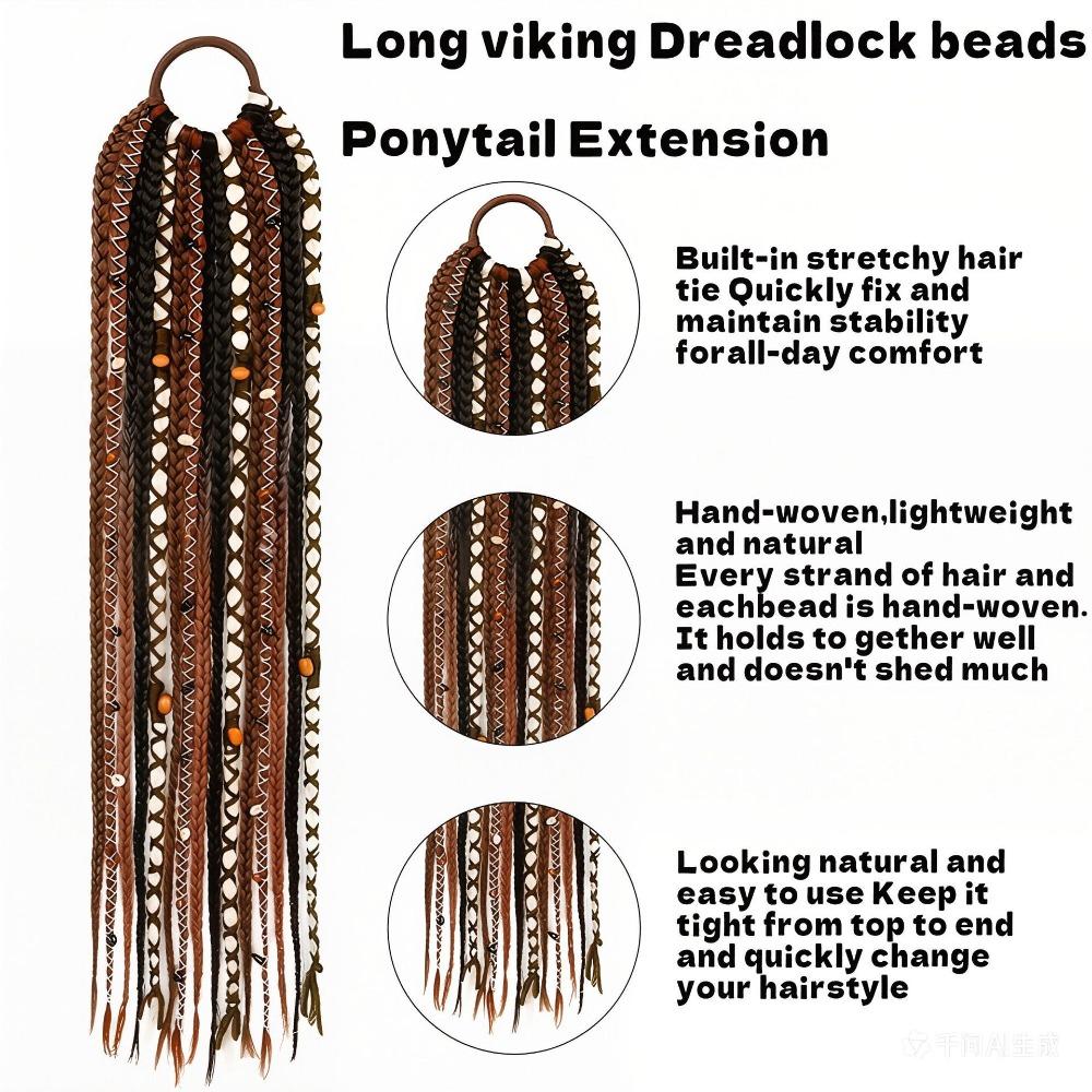 15Strands Handmade Dirty Braids 24Inch Boxing Hook Needle Hairband Party