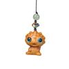 Green & Purple Sandalwood Rhinoceros and Barbie Charm Keyring & Backpack Pendant