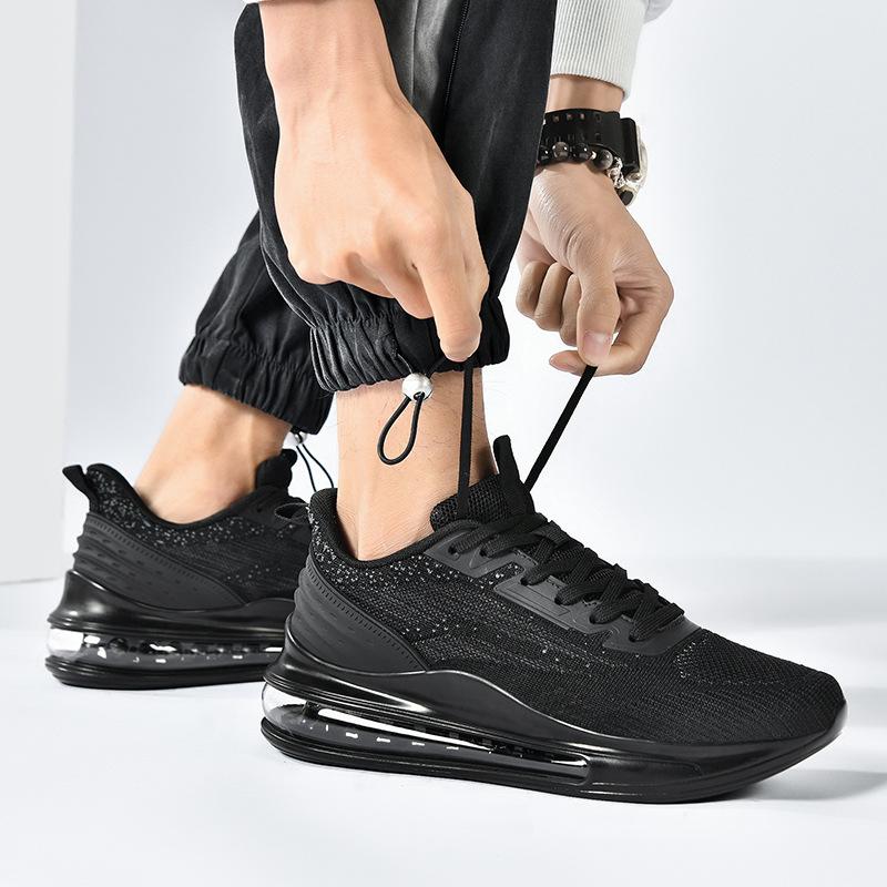 Air cushion casual shoes are breathable and light, versatile new non-slip running mesh sports shoes, autumn super soft men's shoes trendy shoes