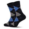 Men's Spring and Autumn New Thick Business Diamond Grid Commuting Office Socks