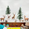 Extra Large Forest Animals Deer Rabbit Hedgehog Wall Sticker Kids Room Bedroom Self-Adhesive Decor Warm Wall Decoration