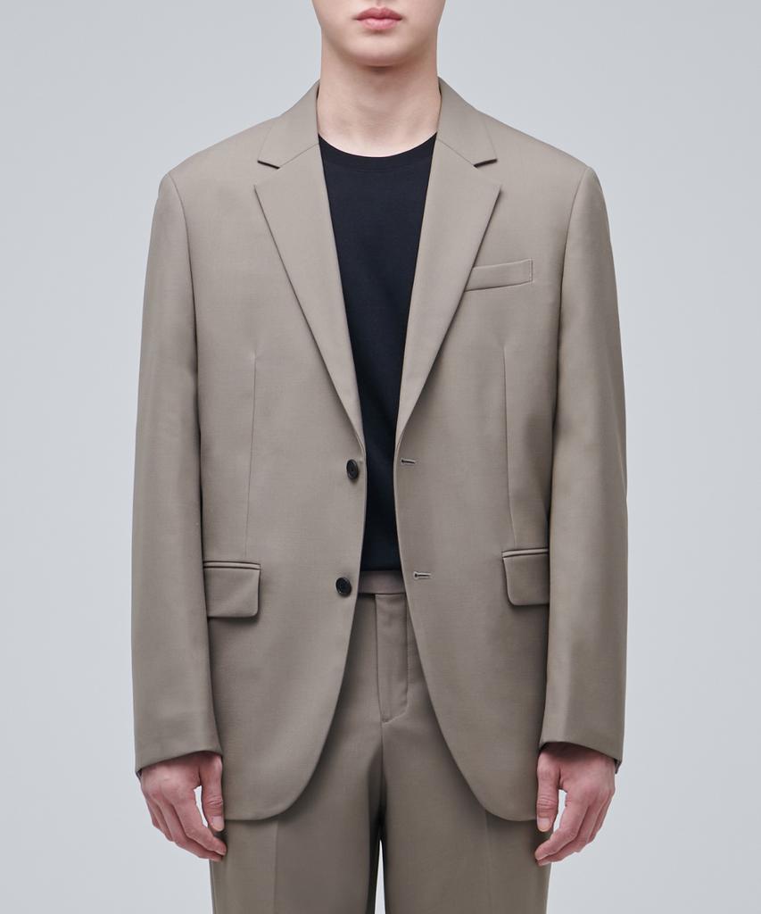 Musinsa Standard Wool Blend Relaxed Basic Blazer [Dusty Beige]