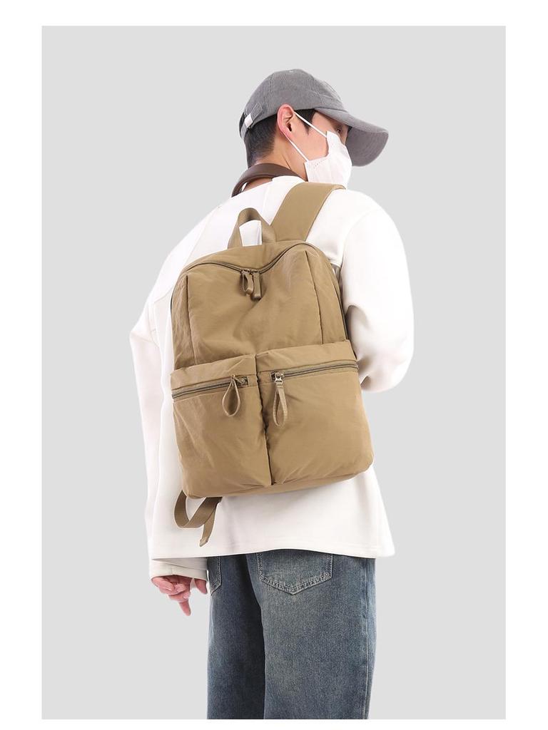 2025 Women's Lightweight Nylon College Backpack - Large Capacity, Casual Double Shoulder Bookbag