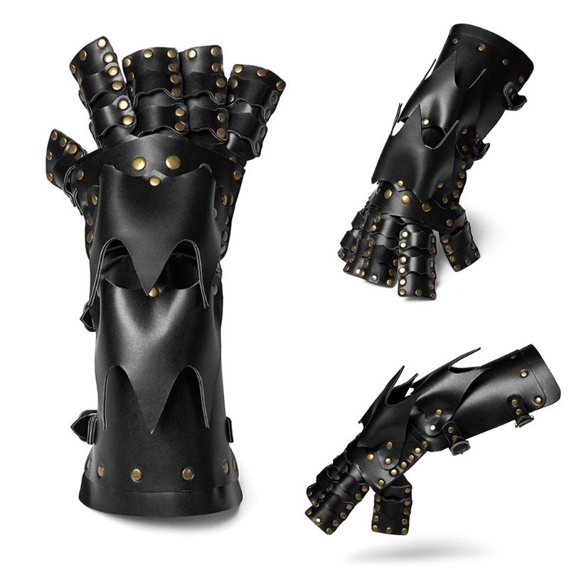 Mechanische Handschuhe Vintage Verzierungen Rechte Hand Handschuhe Steampunk Lederhandschuhe Halloween Cosplay Party Requisiten