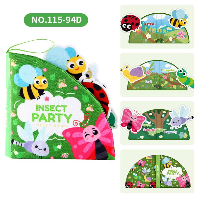 

Soft Baby Cognitive Tear-off Cloth Book Chewable Teaches Colors Interactive Learning Educational Toy Quiet Book for Infants Gift