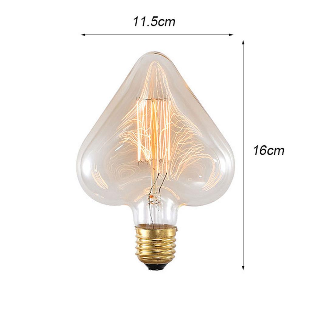 Retro Edison Bulb E27 40W Dimmable Light Bulb Vintage Ampoule Incandescent Filament Lamp G90 Amber Glass Globe Home Decor Bulbs
