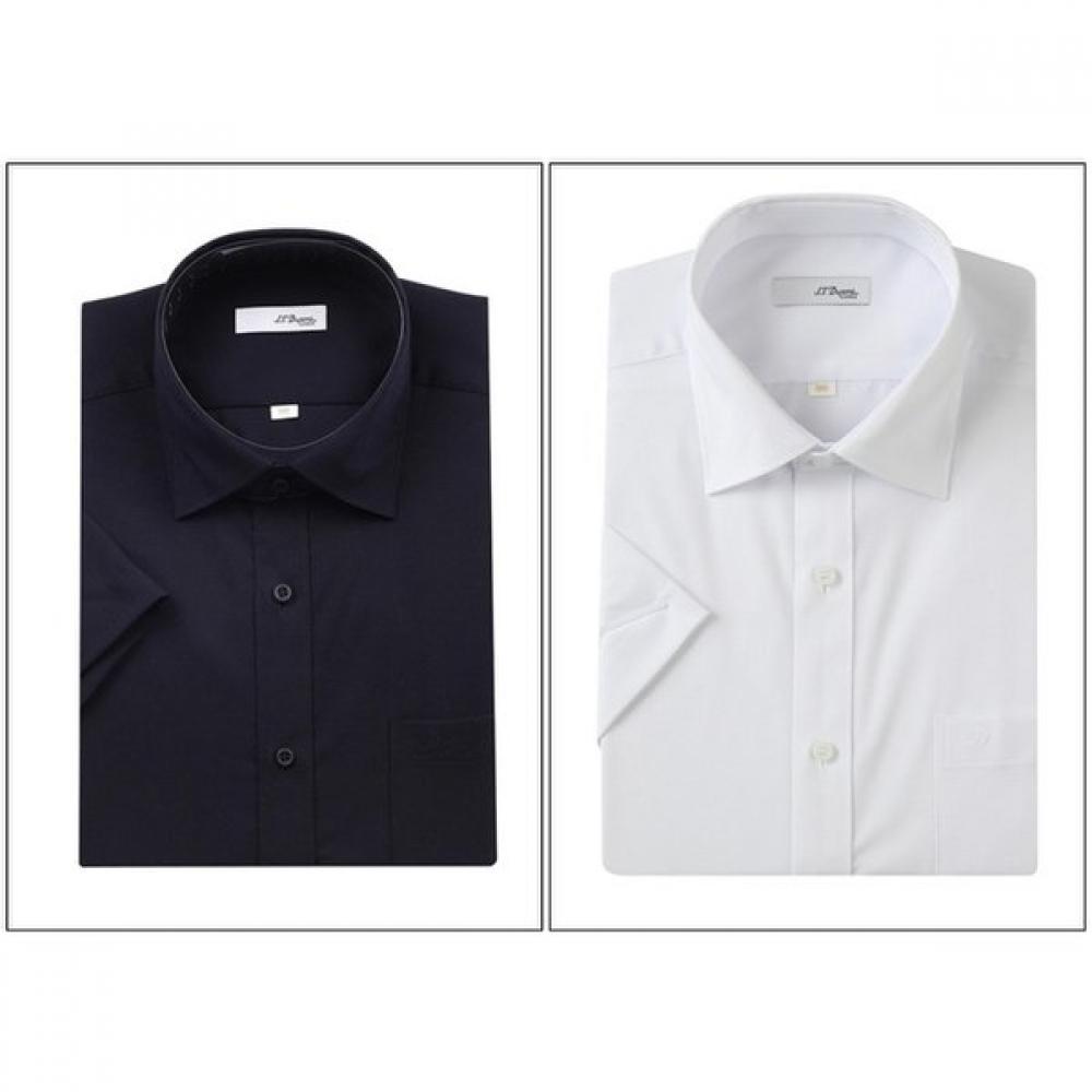 S.t. Dupont 25mm Comfortable Mesh Stretch Short Sleeve Shirt Se5mm105ny 100/1)SE5MM105NY