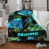 Custom Name Game Controller Theme Printed Blanket - Perfect for Couch, Bed, Travel & Outdoor Use | Machine Washable, Cozy & Durable.