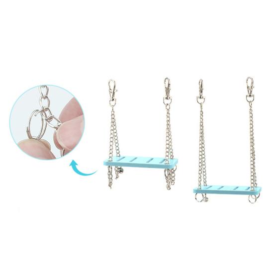 Small Pet Animal Hanging Swing Chew Play Toy for Hamster Chinchillas Guinea Pigs