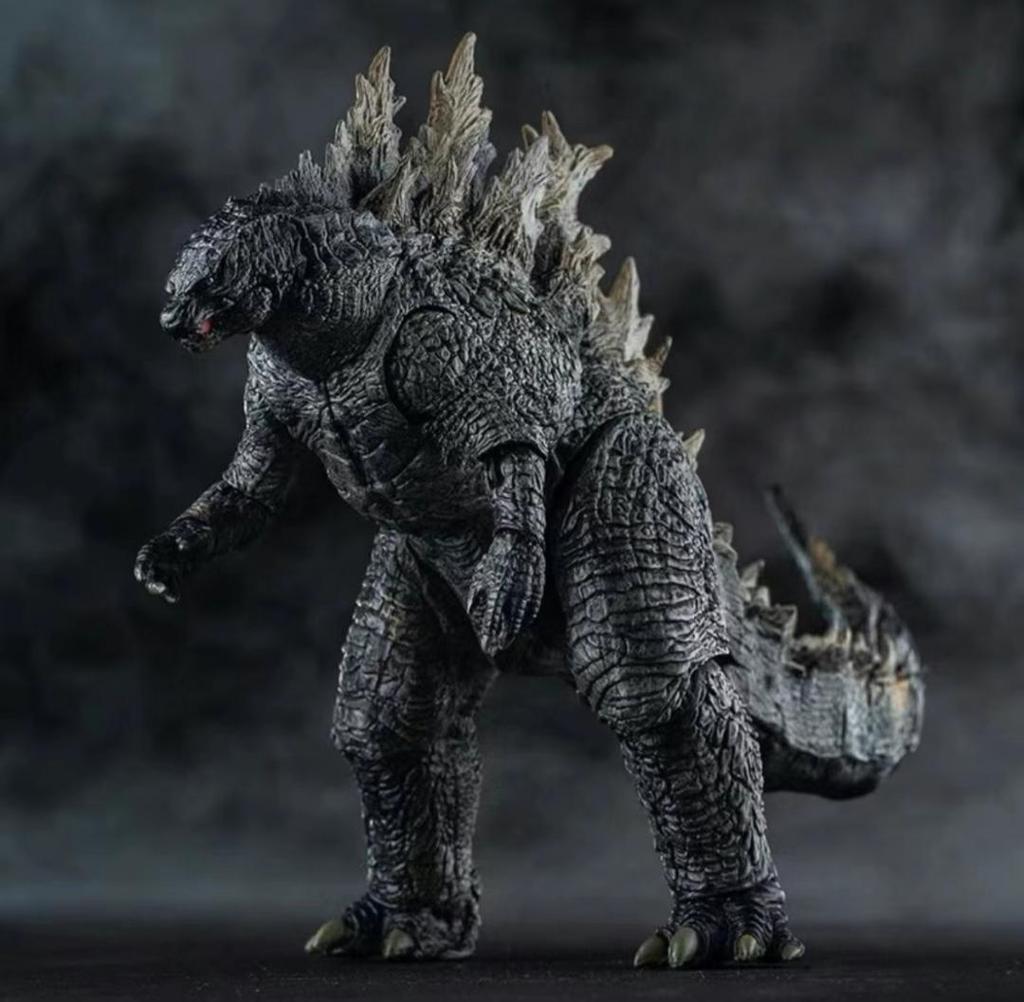 [USED] Godzilla figure, approximately 30cm, gray