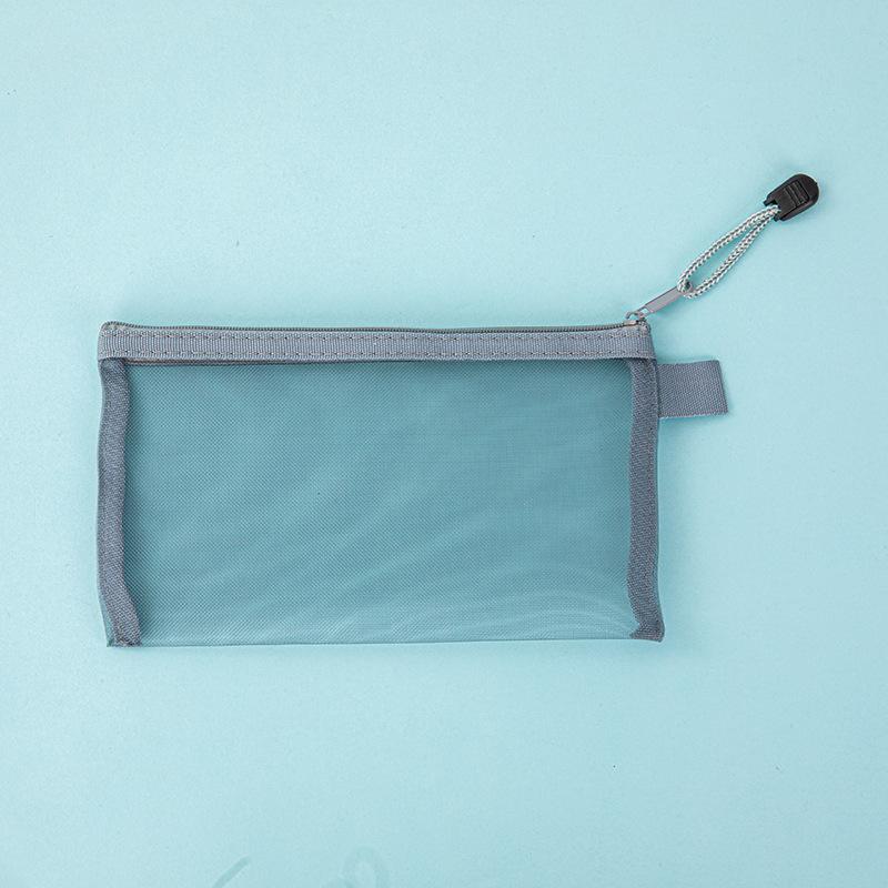 1pcs Mesh Pencil Case, Large-capacity Transparent Zipper Storage Bag, Portable Pencil Case and Stationery Bag for Students' Exams