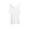 Women's Ribbed Sleeveless Anti-Light Tank Top - Summer Slim Fit Innerwear Camisole