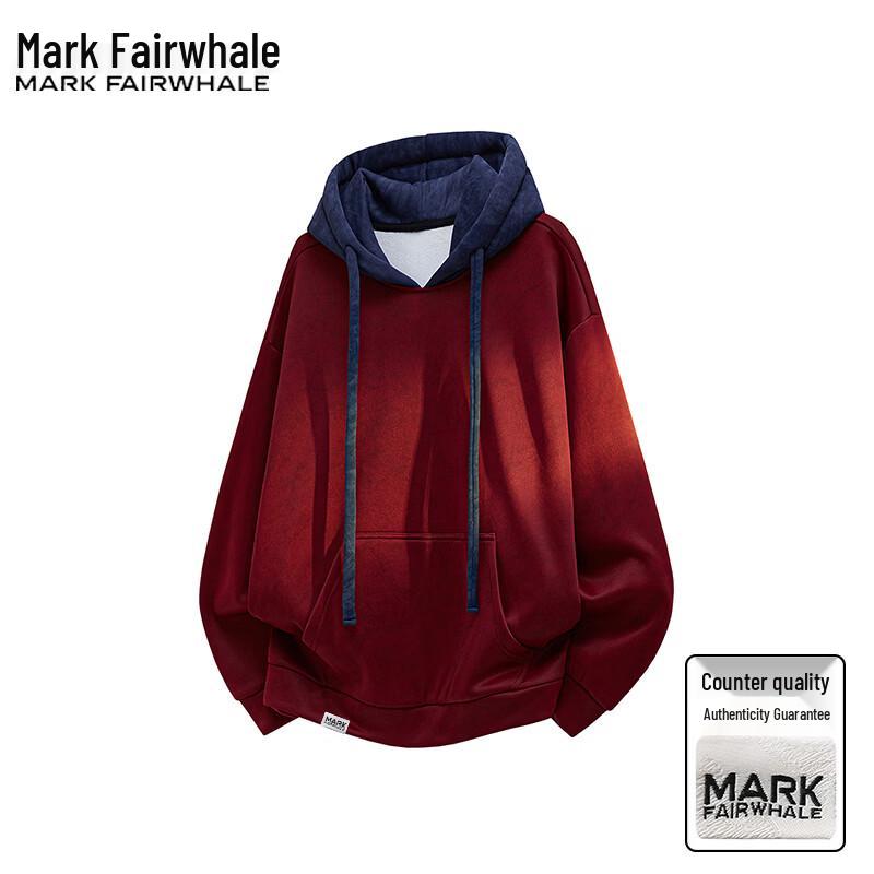 Mark Fairwhale Men's American Retro Hooded Casual Sweatshirt