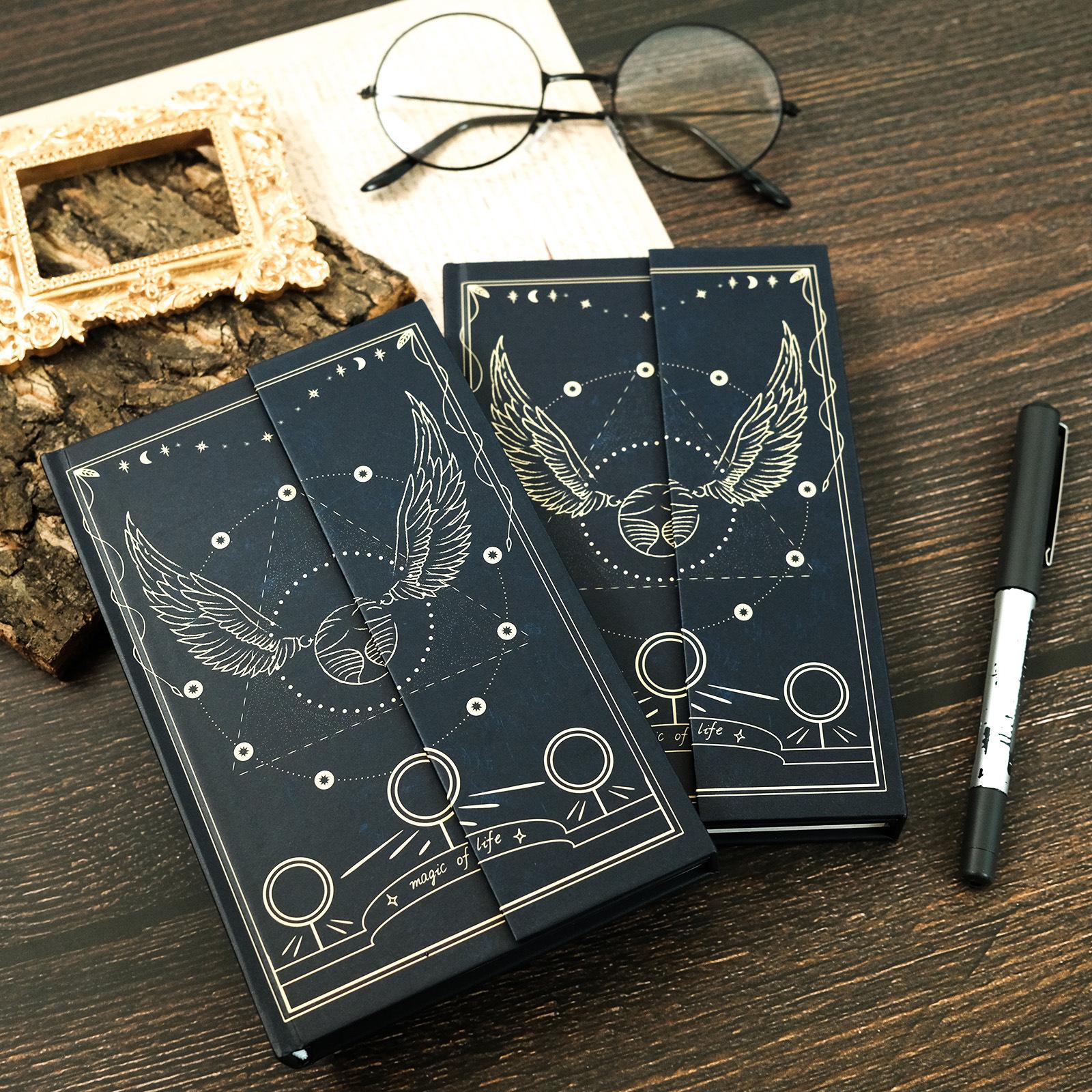 

Magic Totem Series High Value Super Cool Hard Shell Cover Portable Three Folding Notebook