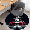 1PC Racing car cool Round Chair mat Area Rug - Non-Slip, Floor Mat for Office, Bedroom, home decor Christmas Gift c0528091