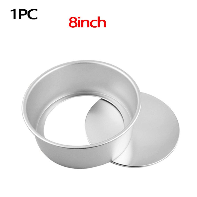4pcs Round Cake Mold Aluminium Bakeware with Removable Base for Cake Baking Party Birthday Cake Cake Baking Tray Bakery Tools
