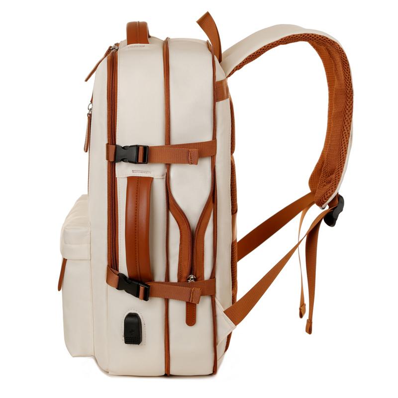 Wielofunkcyjny plecak podróżny - Smukła torba na laptopa do samolotu, szkoły i codziennych dojazdów Lekka torba na laptopa z portem ładowania USB