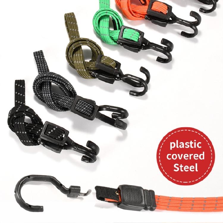 Reflective Bike Luggage Strap Motorcycle Luggage Rope Cord 100cm High Elastic Adjustable Lashing Rope Cargo Fixing Belt