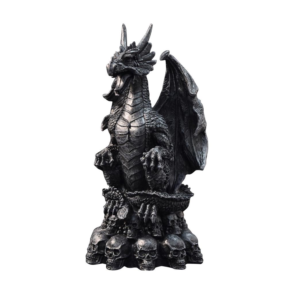 Halloween Dragon Ornament, Dragon Assassin Gothic Decor Statue, Decorative Statues For Housewarming, Holidays And Birthdays Great Collectible Addition