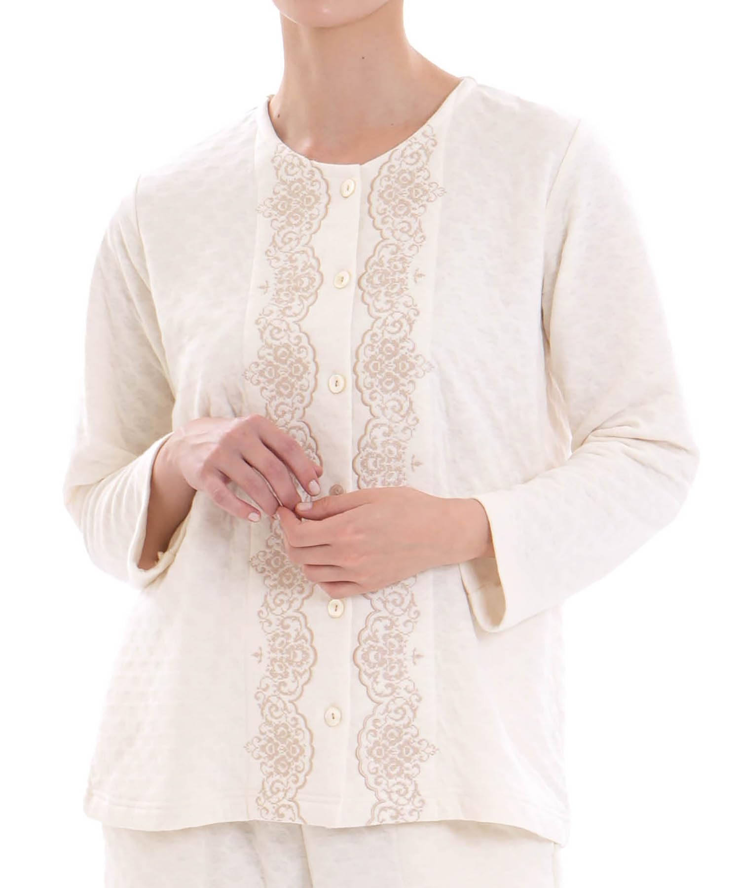 

Narue Boudoir Pajama Ivory Women s Set, Cotton-Lined (Cotton Filled), слоновая кость